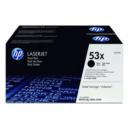 HP toner črna (Q7553XD / 53XD) (Dvojni paket)