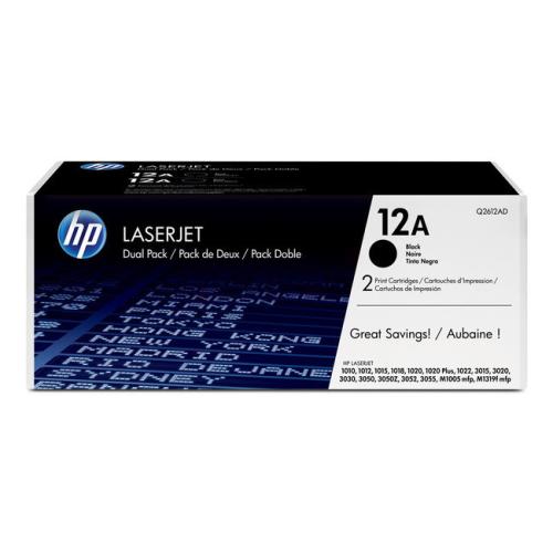 HP toner črna (Q2612AD / 12AD) (Dvojni paket)