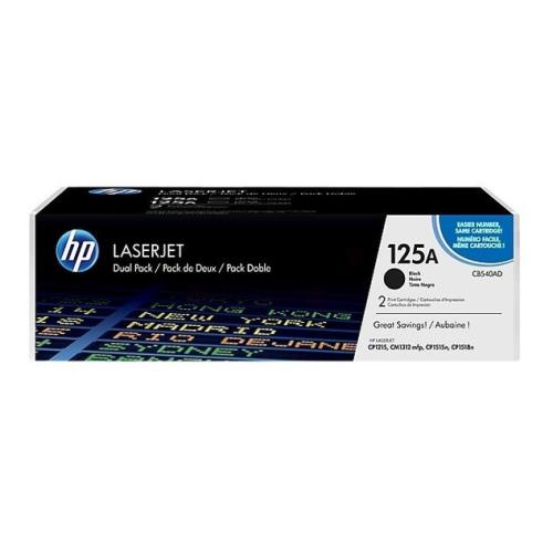 HP toner črna (CB540AD / 125A) (Dvojni paket)