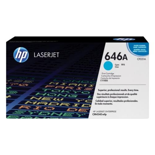 HP toner cian (CF031A / 646A)