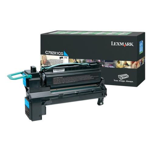 Lexmark toner cian (C792X1CG / 0C792X1CG) (Vrnitev, high capacity)