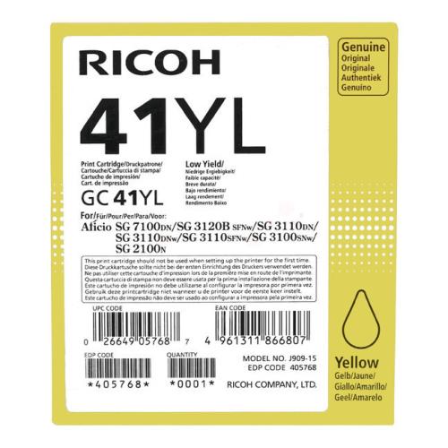 Ricoh polnilo za kartušo rumena (405768 / GC41YL)