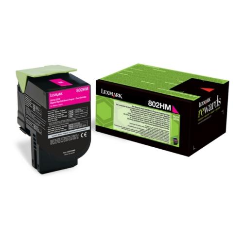 Lexmark toner magenta (80C2HM0 / 802HM) (Vrnitev)