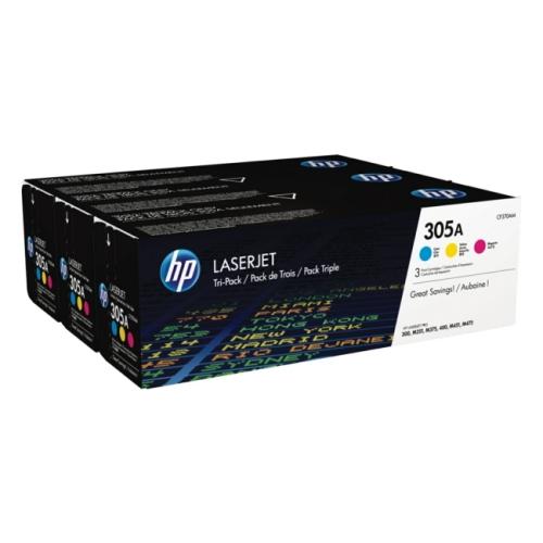 HP toner cian / magenta / rumena (CF370AM / 305A) (multipack)