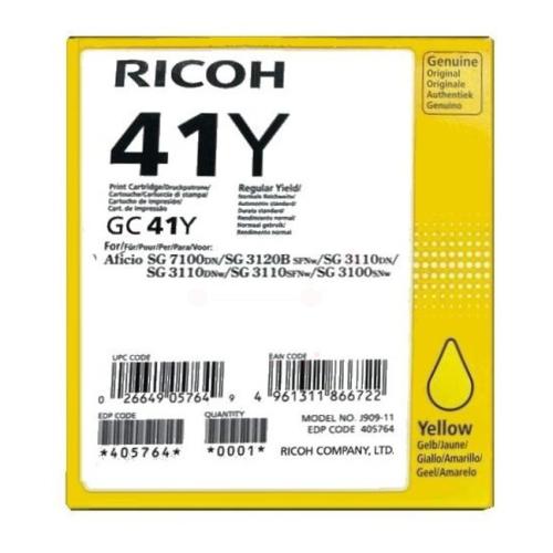 Ricoh polnilo za kartušo rumena (405764 / GC41Y)