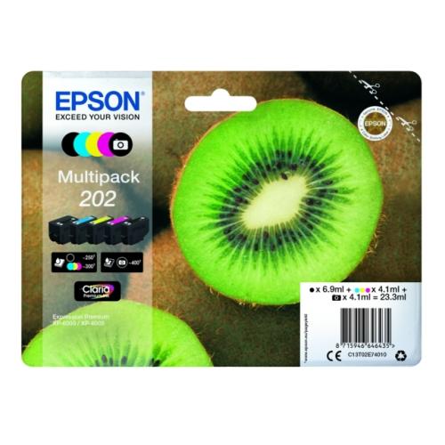 Epson polnilo za kartušo črna / črna fotografijagrafija / cian / magenta / rumena (C13T02E74010 / 202) (multipack)