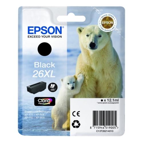 Epson polnilo za kartušo črna (C13T26214012 / 26XL) (high capacity)