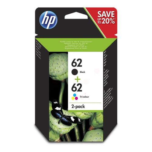 HP polnilo za kartušo črna / barva (N9J71AE / 62) (Dvojni paket, multipack)