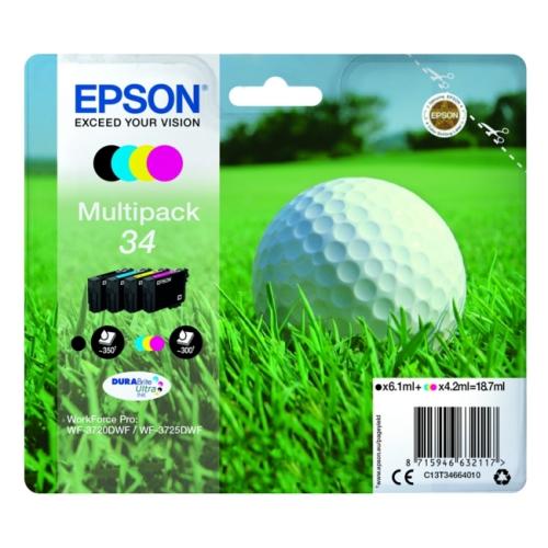 Epson polnilo za kartušo črna / cian / magenta / rumena (C13T34664010 / 34) (multipack)