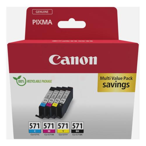 Canon polnilo za kartušo črna / cian / magenta / rumena (0386C005 / CLI571) (multipack)