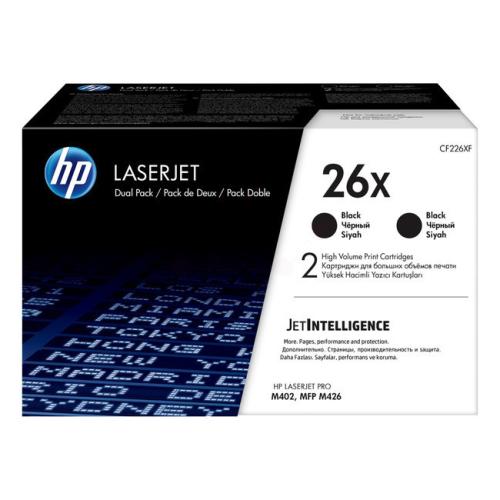 HP toner črna (CF226XD / 26X) (Dvojni paket, high capacity)