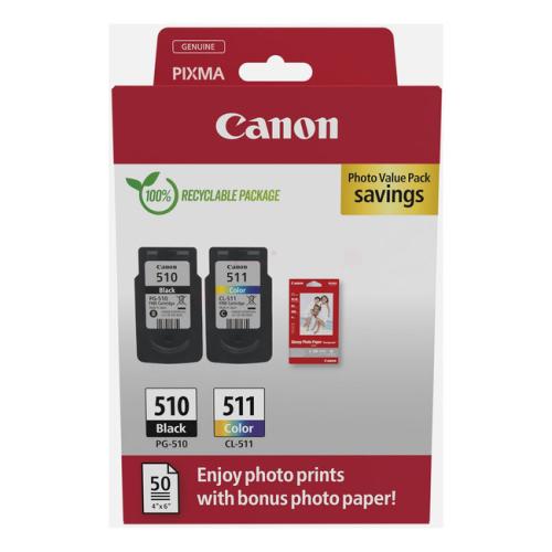 Canon polnilo za kartušo črna / barva (2970B017 / PG510+CL511) (Dvojni paket, multipack)