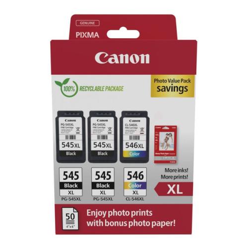 Canon polnilo za kartušo črna / barva (8286B015 / PG545XL+CL546XL) (Dvojni paket, multipack, high capacity)