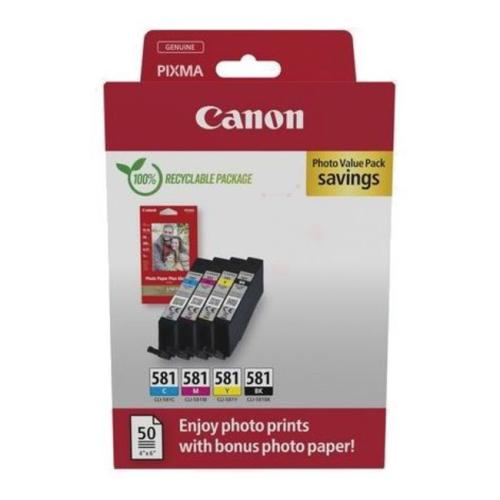 Canon polnilo za kartušo / foto papir črna / cian / magenta / rumena (2106C006 / CLI581) (multipack)