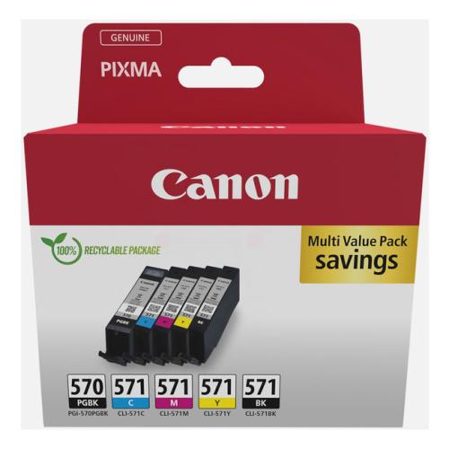 Canon polnilo za kartušo črna / cian / magenta / rumena (0372C006 / PGI570CLI571) (multipack)