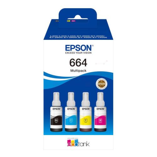 Epson polnilo za kartušo črna / cian / magenta / rumena (C13T664640 / 664) (multipack)