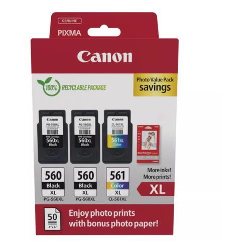 Canon polnilo za kartušo črna / barva (3712C012 / PG560XL+CL561XL) (multipack)