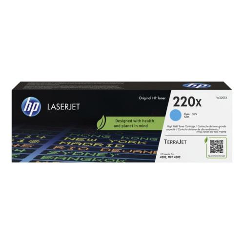 HP toner cian (W2201X / 220X) (high capacity)