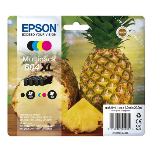 Epson polnilo za kartušo črna / cian / magenta / rumena (C13T10H64010 / 604XL) (multipack, high capacity)