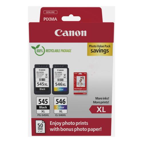 Canon polnilo za kartušo črna / barva (8286B012 / PG545+CL546XL) (Dvojni paket, multipack, high capacity)