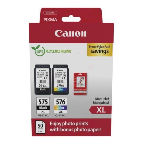 Canon polnilo za kartušo črna / barva (5437C006 / PG575XL+CL576XL) (Dvojni paket, multipack, high capacity)