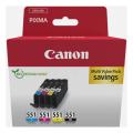 Canon polnilo za kartušo črna / cian / magenta / rumena (6509B015 / CLI551) (multipack)